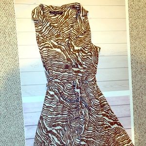 Zebra printed dress
